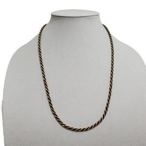 Trifari Chain Necklace‎ Gold Tone Vintage Twist Rop
